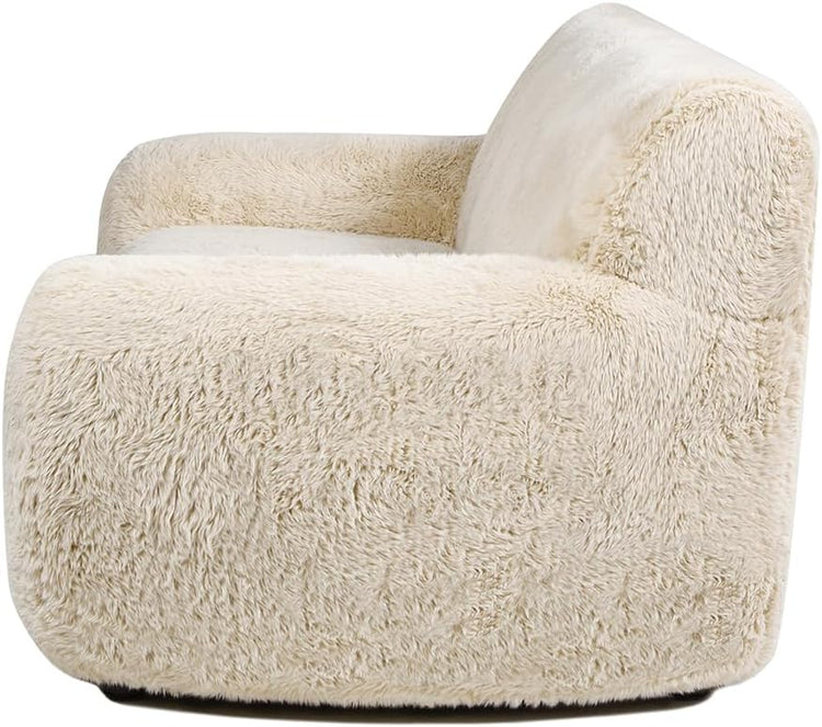 Alpine Sofa Couch in Soft Boucle, Cool Cotton